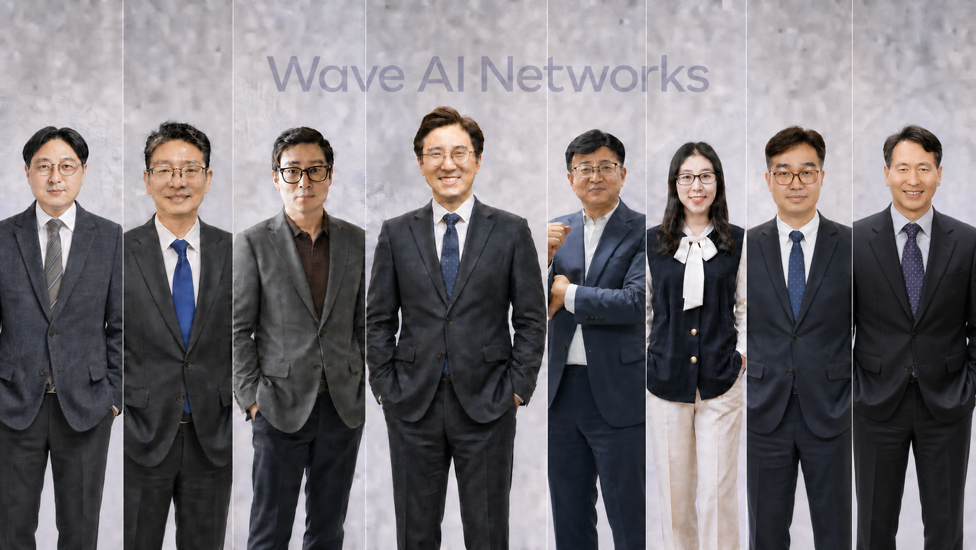 Wave AI Networks 운영진을 표현한 AI 합성 이미지